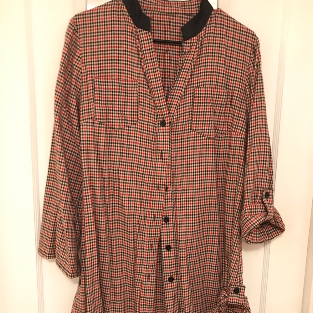 Long button down shirt